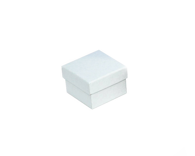 Коробочки из крафта под кольца упаковка 24штуки цвет белый размер 5*5*3см