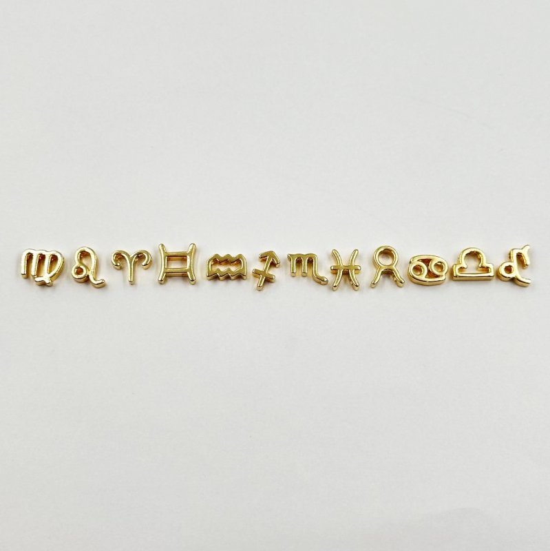 Бусины Знаки Зодиака цвет золото
